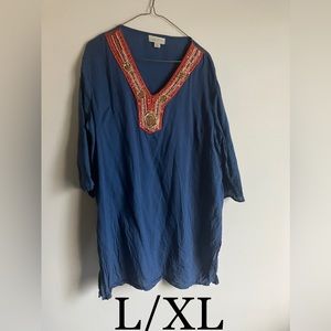 Long beaded blouse